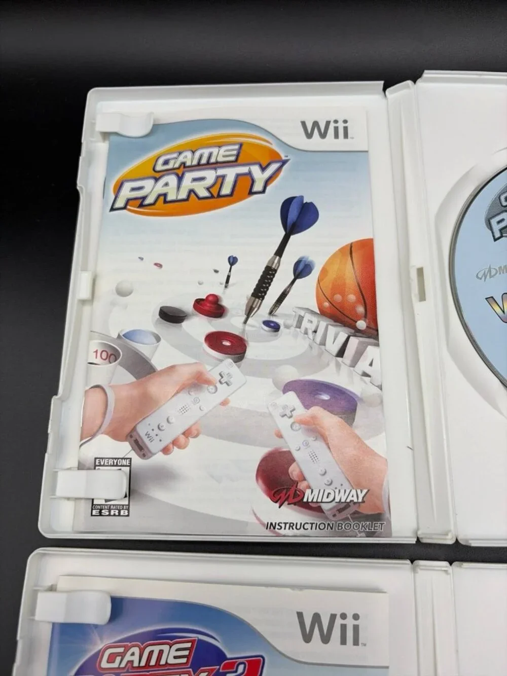 Game Party & Game Party 2 Nintendo Wii Complete CIB W/ Manual Tested